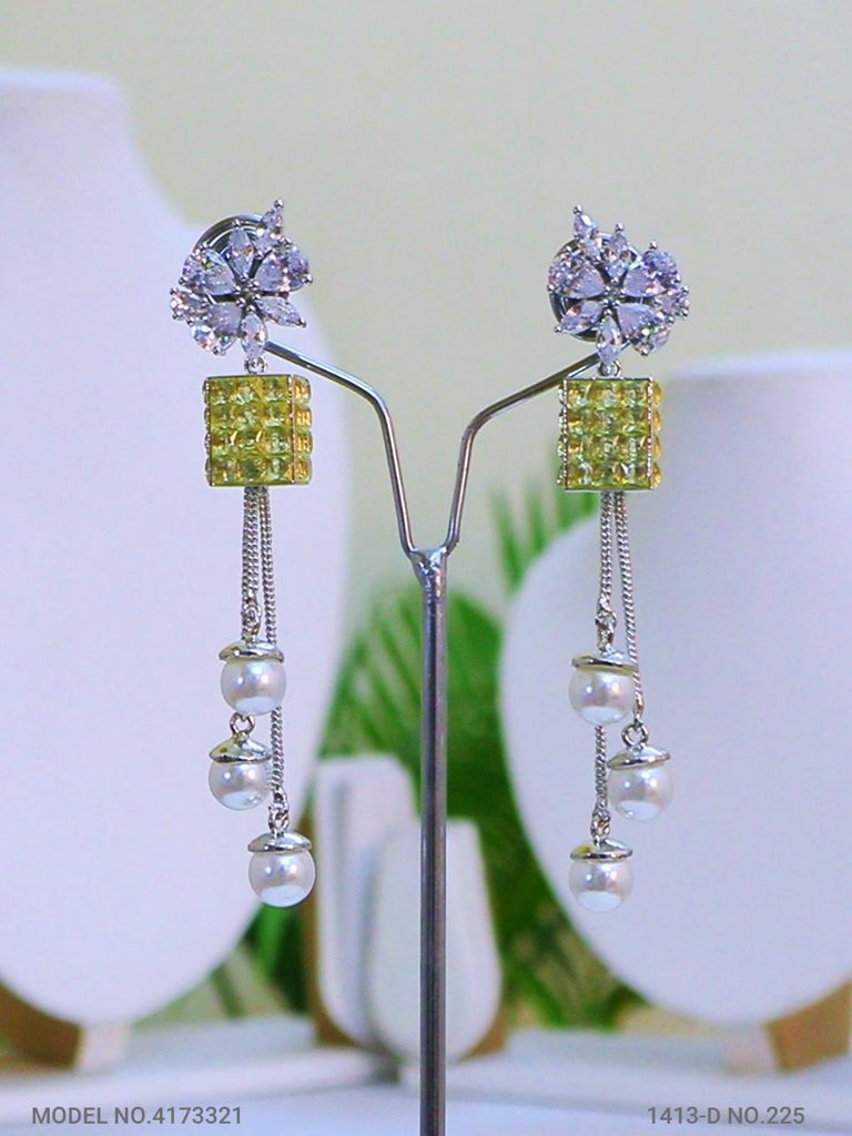 Cz Fashion Earrings | Handcrafted - Amaara World