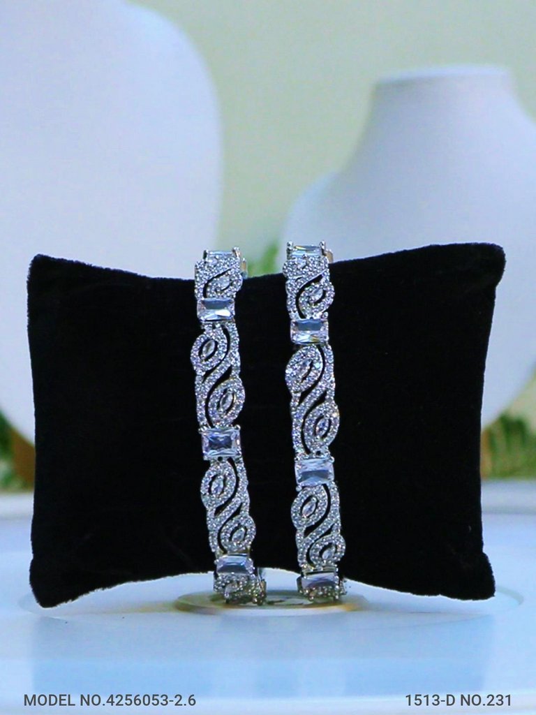 Royal Spark CZ Bangles - Amaara World