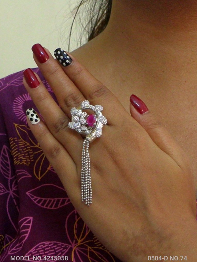 Party Wear CZ Ring - Style 3 - Amaara World
