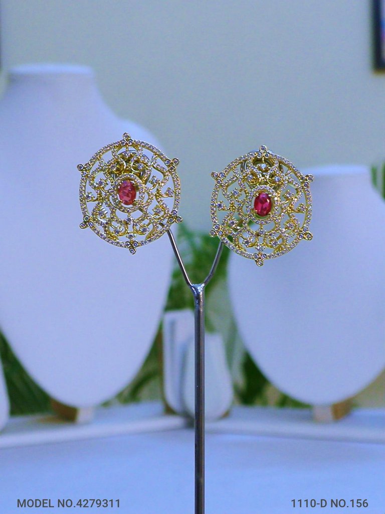 Pure handcrafted Studded Zircon | Fashion Studs - Style 8 - Amaara World