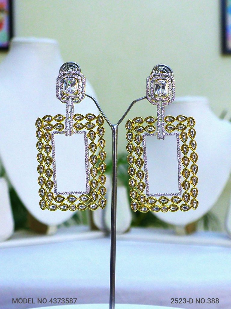 Cz Fashion Earrings | Handcrafted - Amaara World