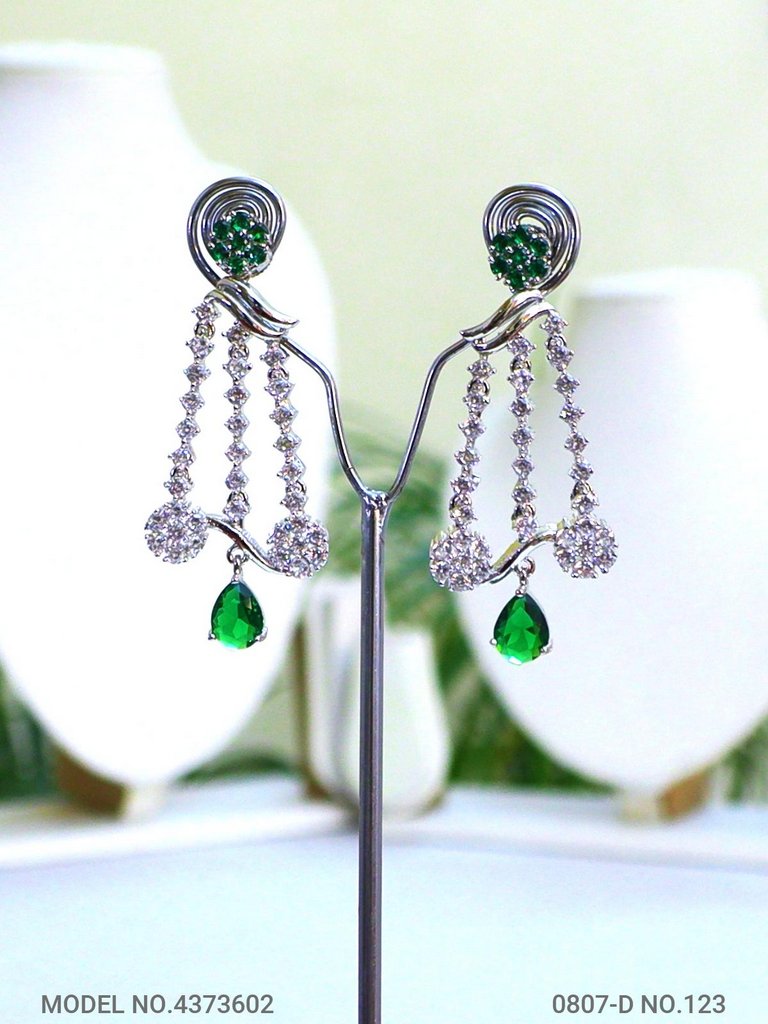 Statement Earrings with AD stones - Amaara World