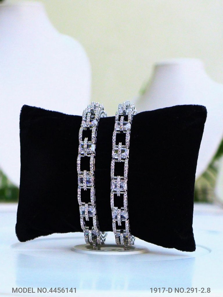 Crown Glow CZ Bangles - Amaara World