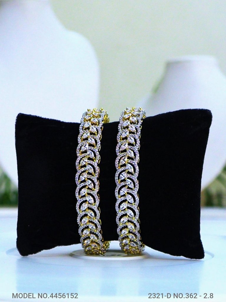 Crystal Shine Bangles - Amaara World