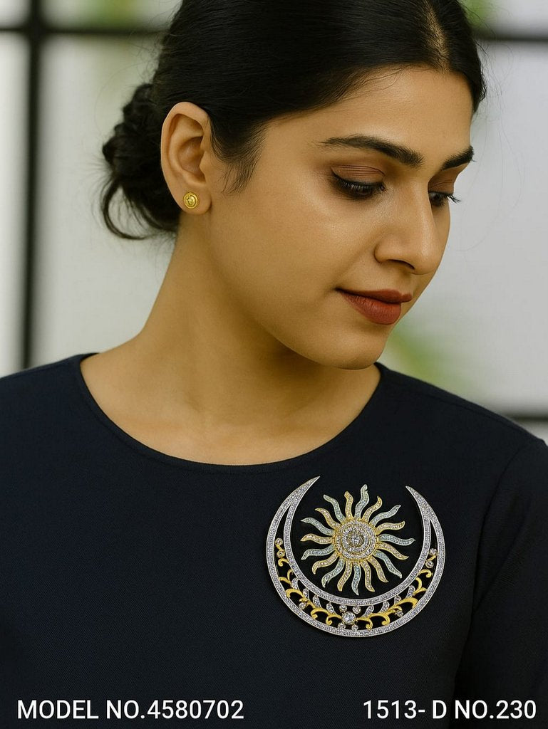 CZ Brooch - Amaara World USA - SKU 4580702