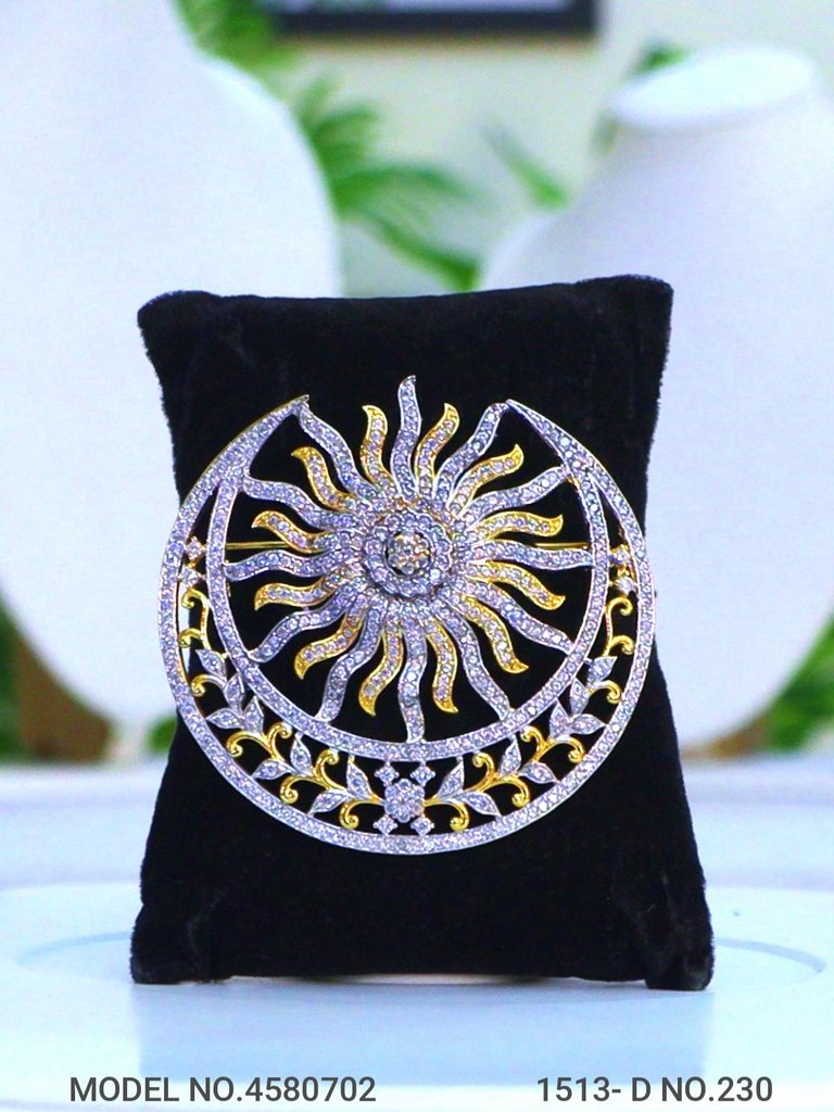 CZ Brooch - View 2 - Amaara World