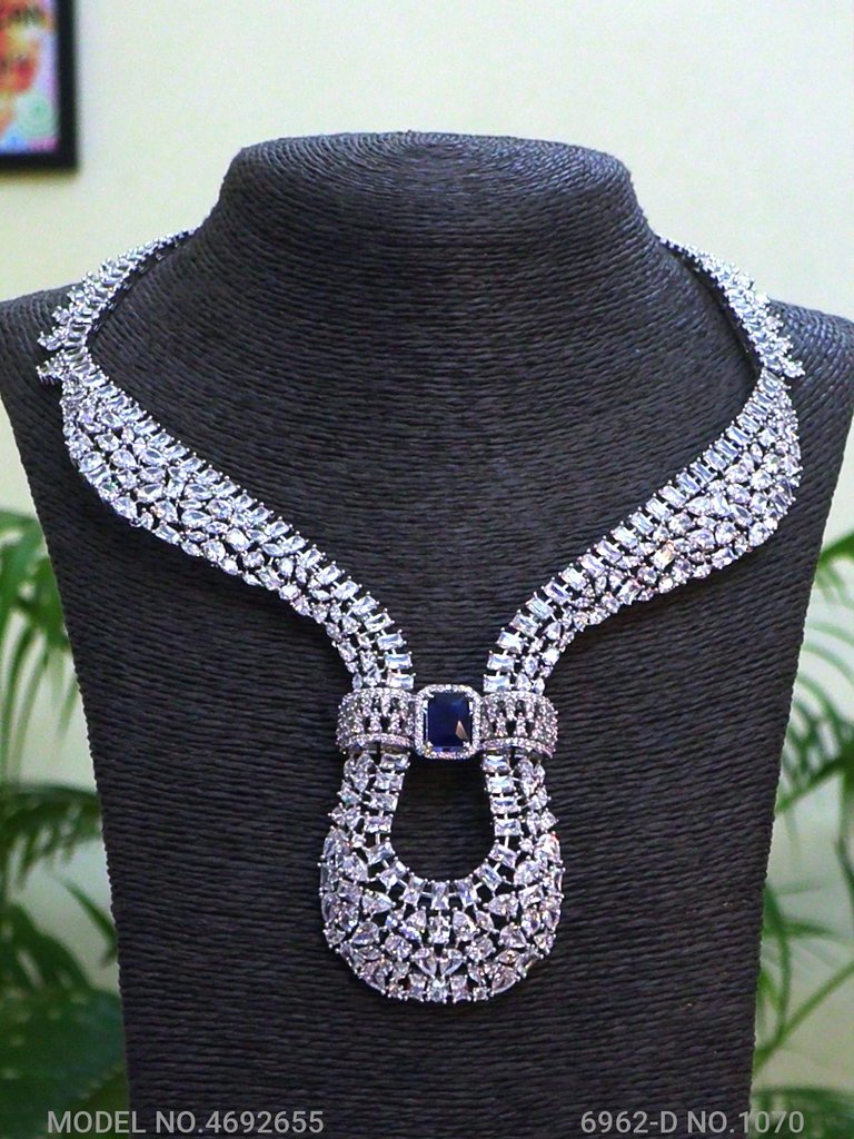 Imitation Diamond Cz Jewelry Set - View A