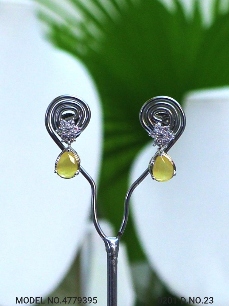 Cubic Zirconia Non-Dangling earrings - Amaara World