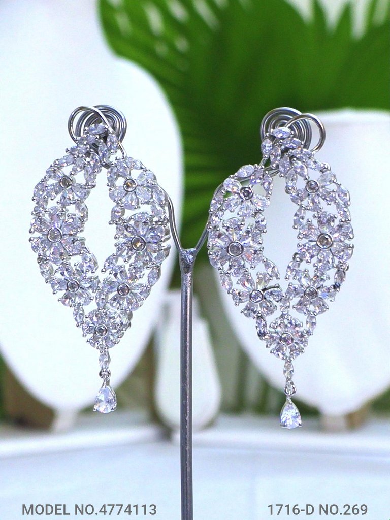 Real Zircon | Fashion AD Earrings - View A
