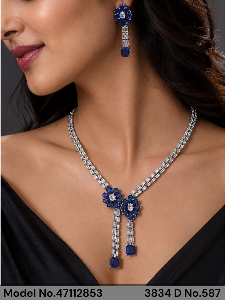 Original Cubic Zircon | Classic Necklace Set - Amaara World
