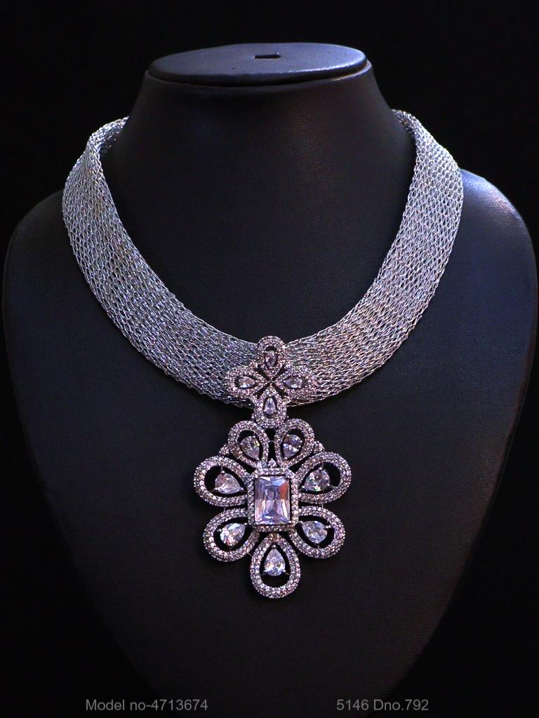 Zirconia Fine Fashion Pendant Set - View A