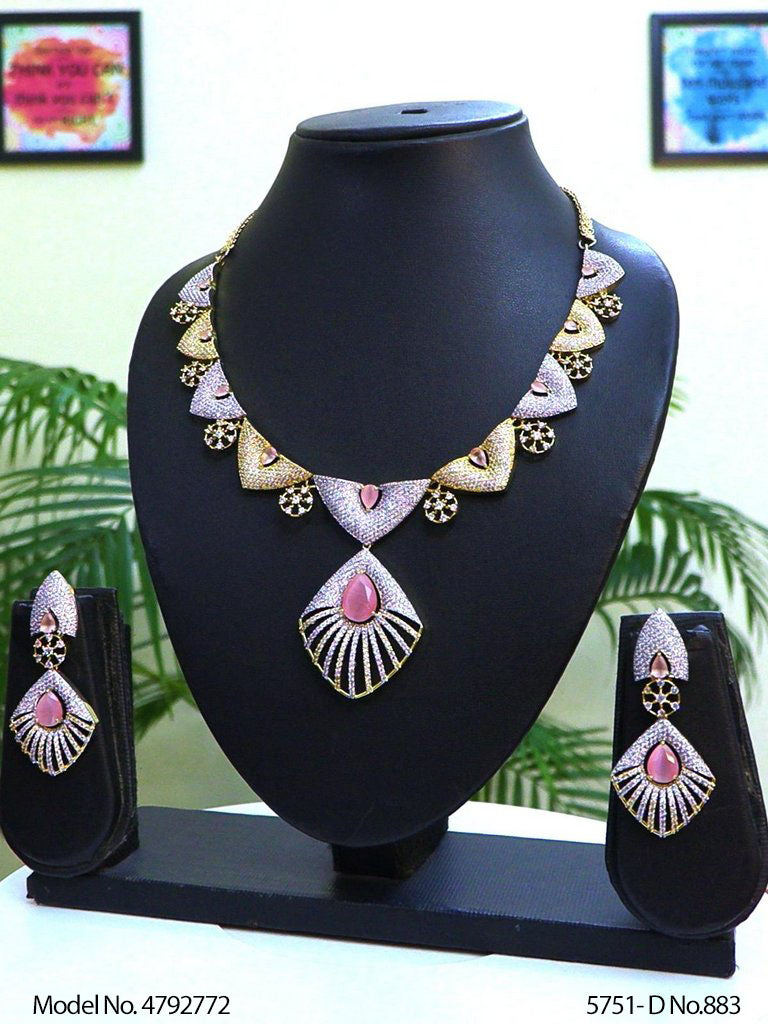Imitation Diamond Cz Jewelry Set - Amaara World