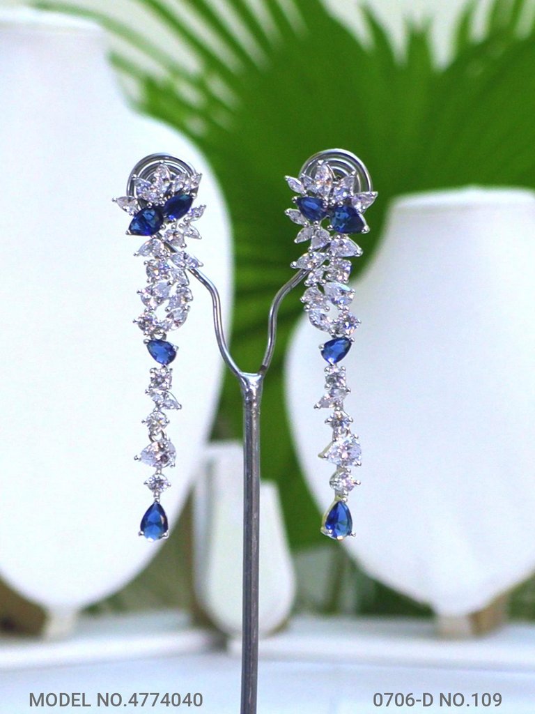 Statement Earrings with AD stones - Amaara World