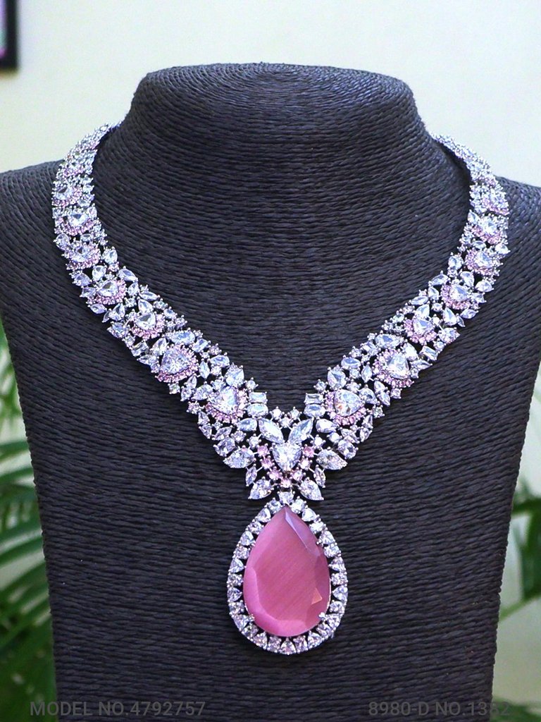 Traditional Zirconia Jewelry Set for Classy Women - View B