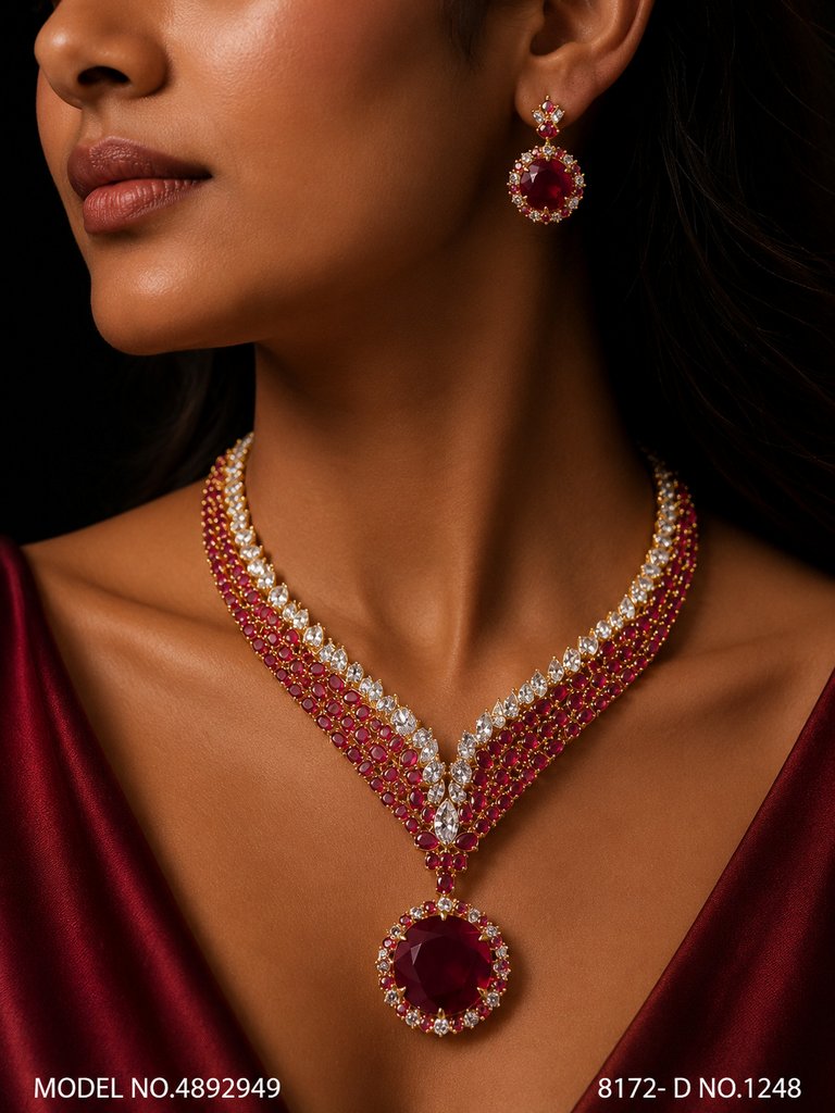 Original Cz Traditional Necklace - Amaara World