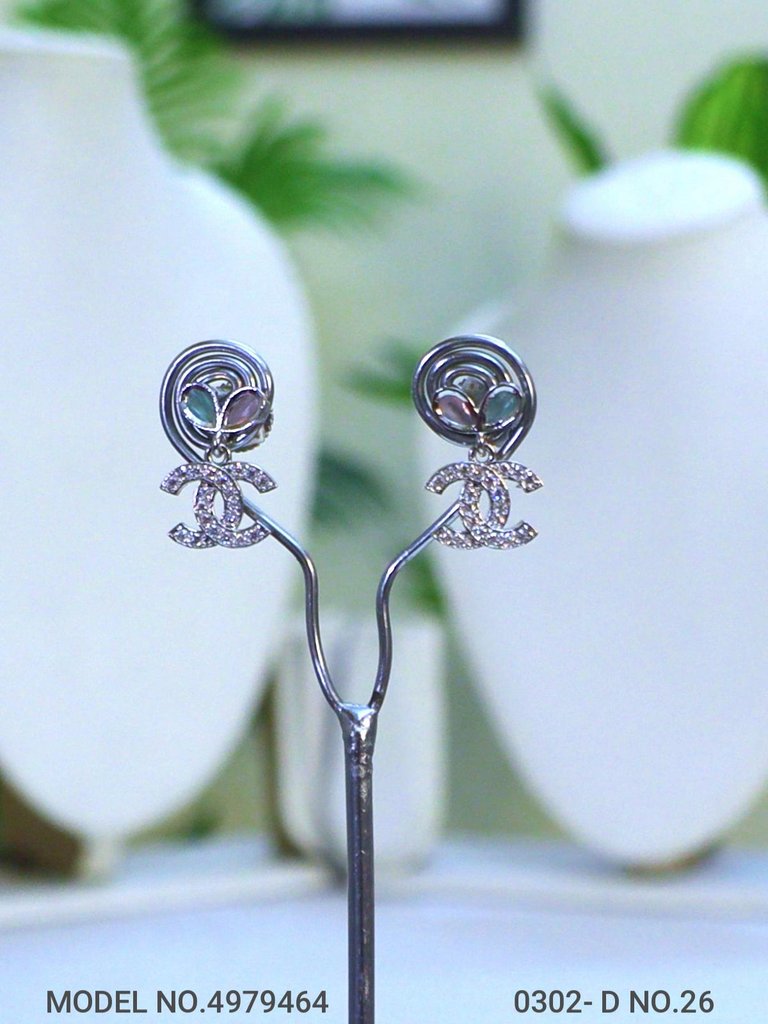American diamond Earring Indian hand crafted - Style 6 - Amaara World