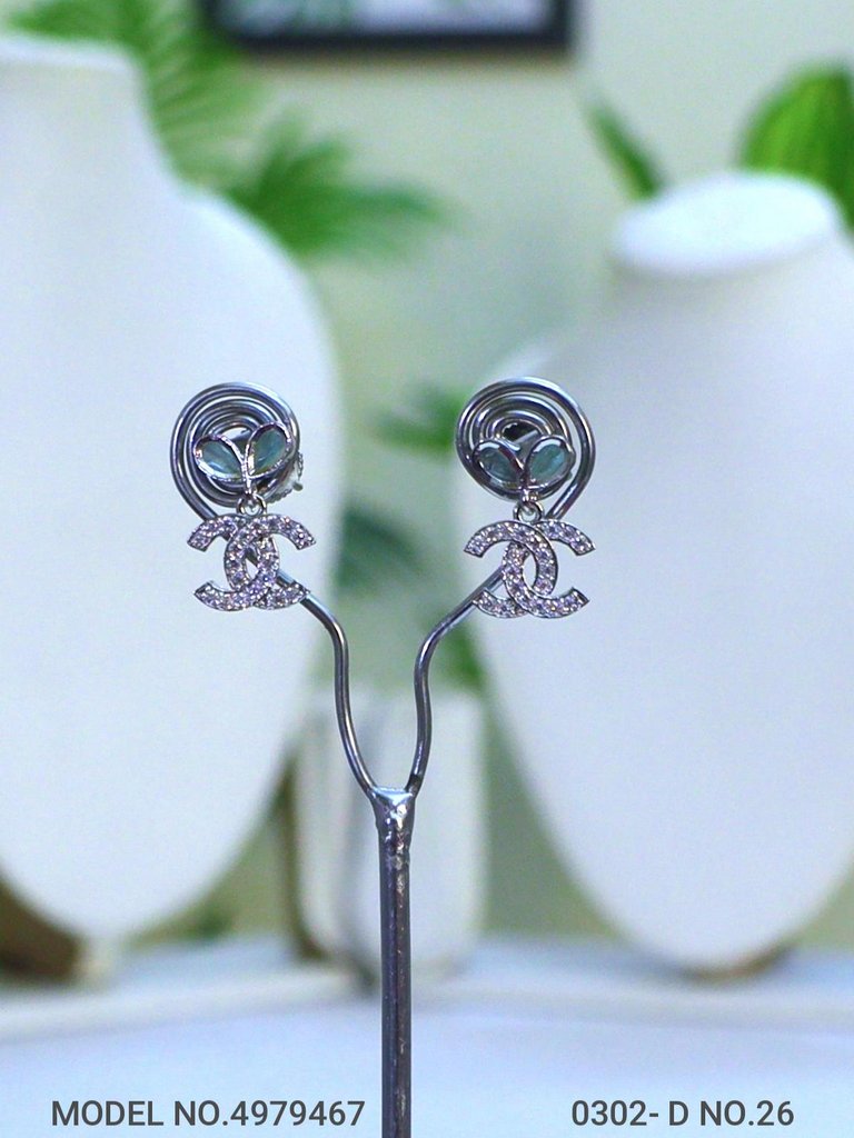 American diamond Earring Indian hand crafted - Style 8 - Amaara World