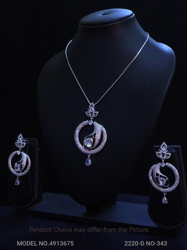Original Cubic Zircon | Classic Pendant Set - Style 1 - Amaara World