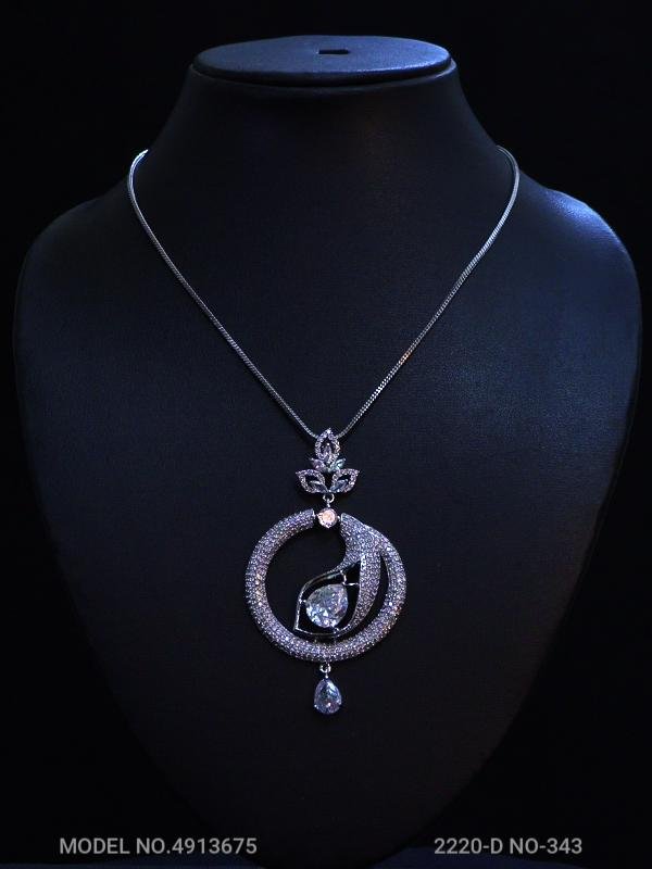 Original Cubic Zircon | Classic Pendant Set - View A