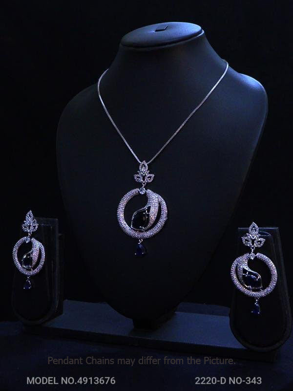 Original Cubic Zircon | Classic Pendant Set - Style 2 - Amaara World