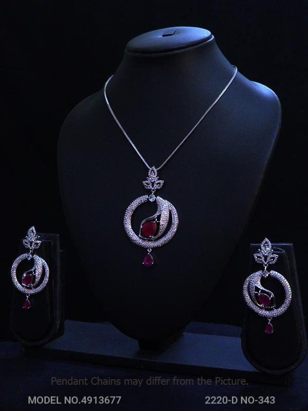 Original Cubic Zircon | Classic Pendant Set - Style 3 - Amaara World
