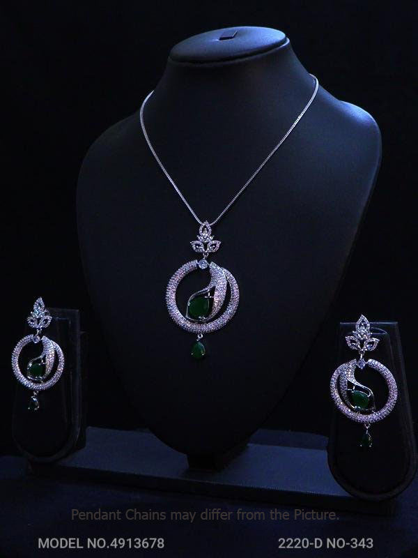 Original Cubic Zircon | Classic Pendant Set - Style 4 - Amaara World
