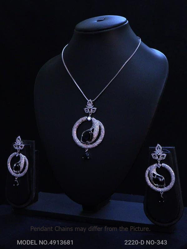 Original Cubic Zircon | Classic Pendant Set - Style 7 - Amaara World