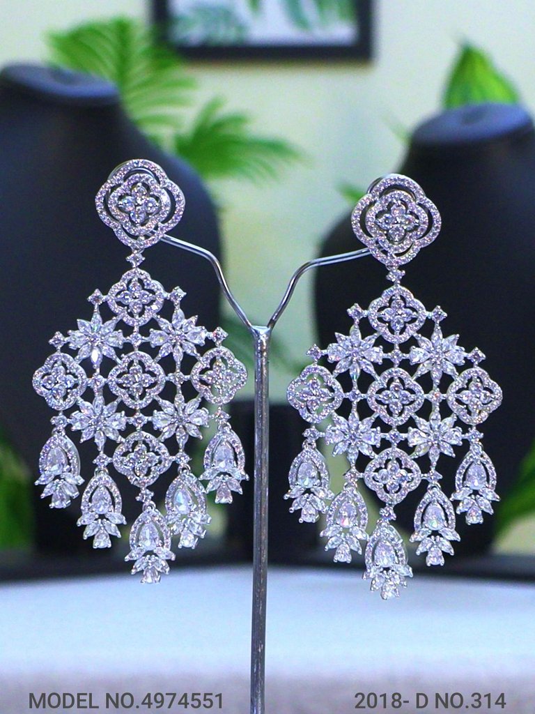 Real Zircon | Fashion AD Earrings - View A