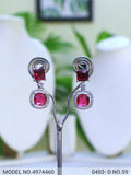 Real Zircon Long Fashion Earrings - Amaara World
