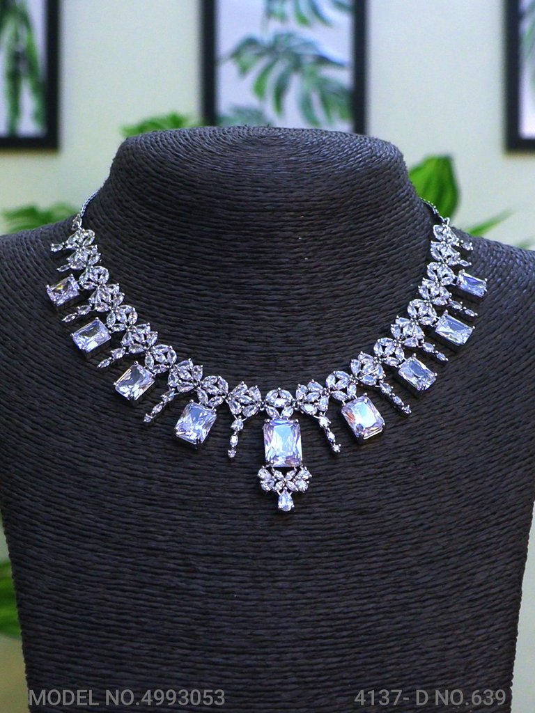 Traditional Zirconia Jewelry Set for Classy Women - View A