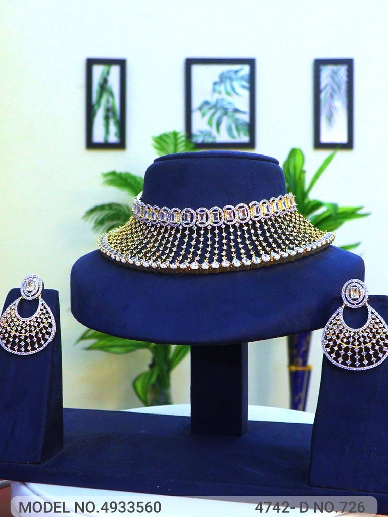 Imitation Diamond Cz Jewelry Set - View A