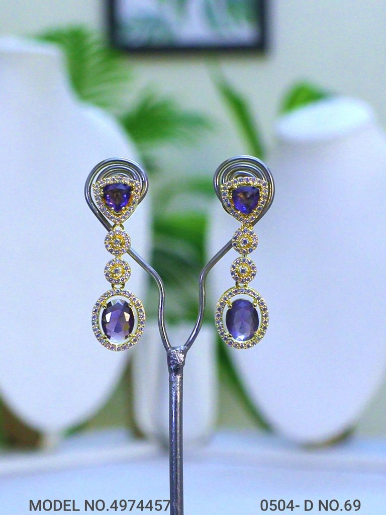 Designer Handmade Cz Earrings - Amaara World