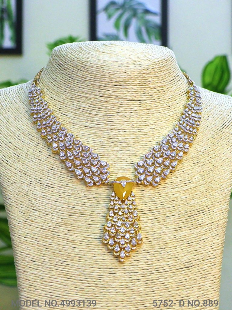 Imitation Diamond Cz Jewelry Set - View A