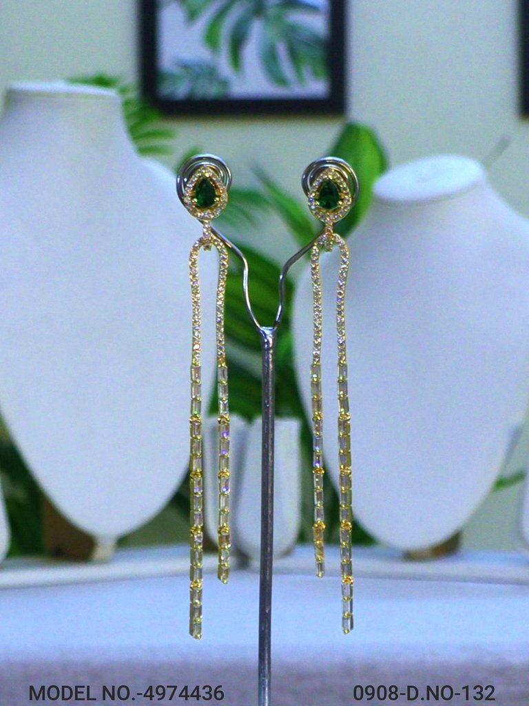 Statement Earrings with AD stones - Amaara World