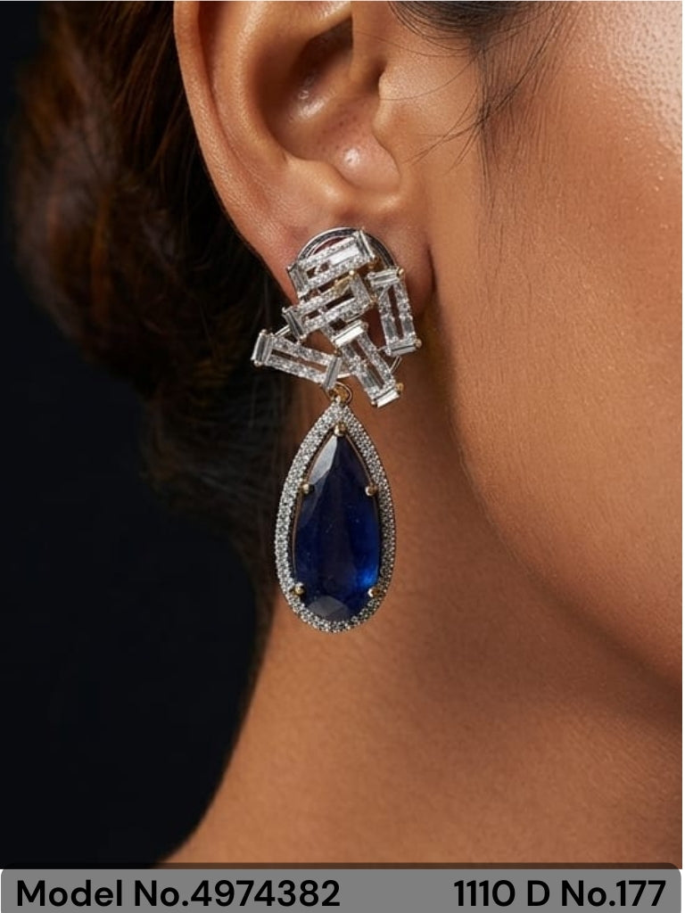 Cz Fashion Earrings | Handcrafted - Amaara World