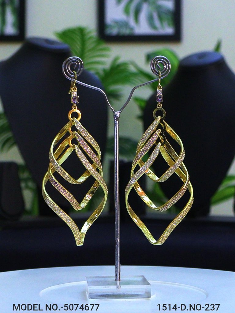 Designer Handmade Cz Earrings