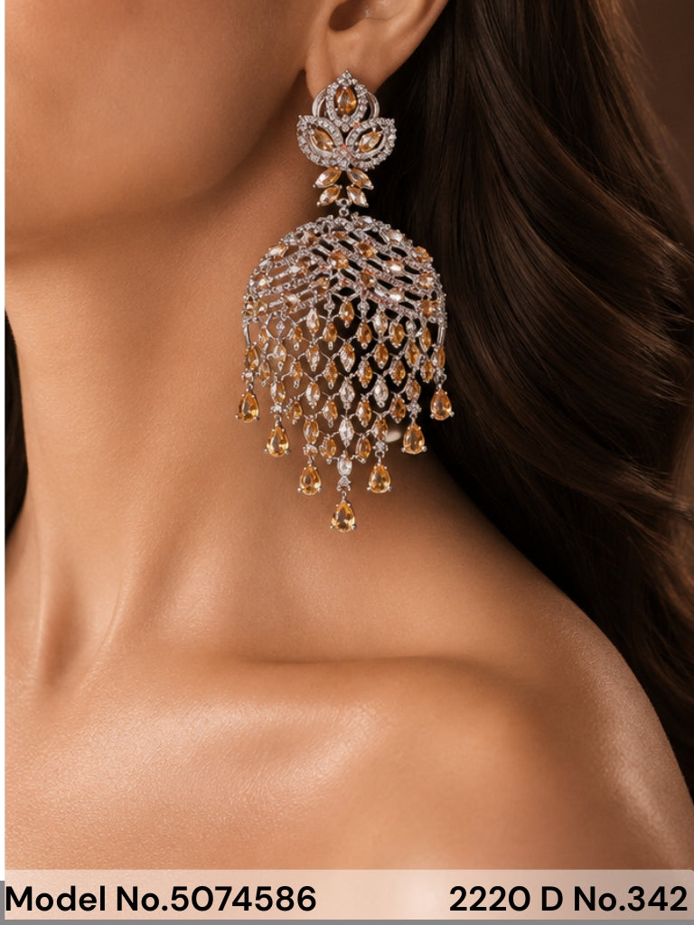 Zircon Earrings | Cz / AD Jewelry - Amaara World