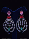 Real Zircon Long Fashion Earrings