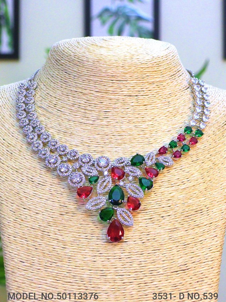 Handcrafted Masterpiece | Cz Set - View A