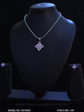 Artificial Diamond Cz Pendant Set - Amaara World