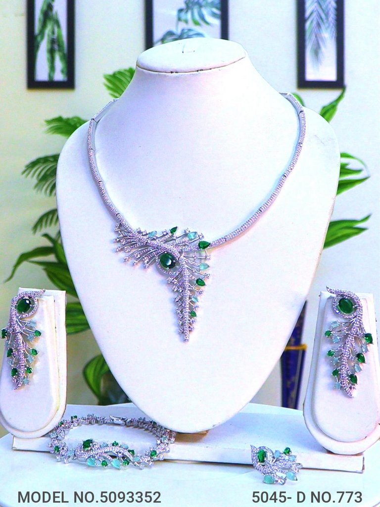 Imitation Diamond Cz Jewelry Set - Amaara World