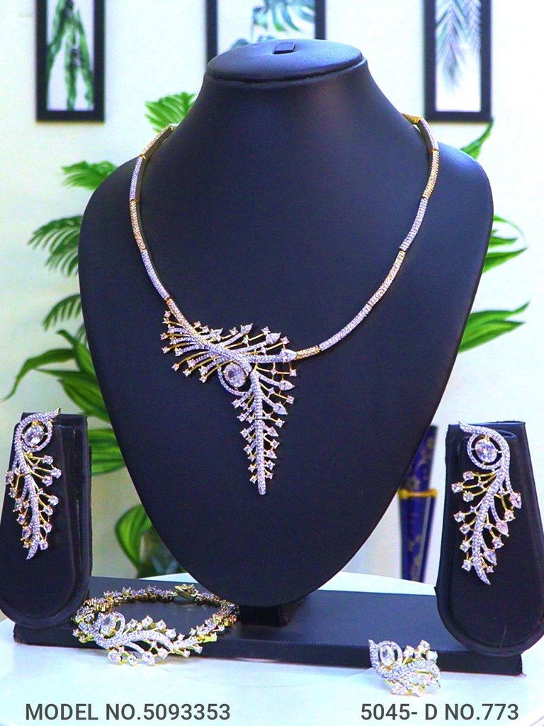 Artificial Diamond Cz Jewelry Set - Amaara World