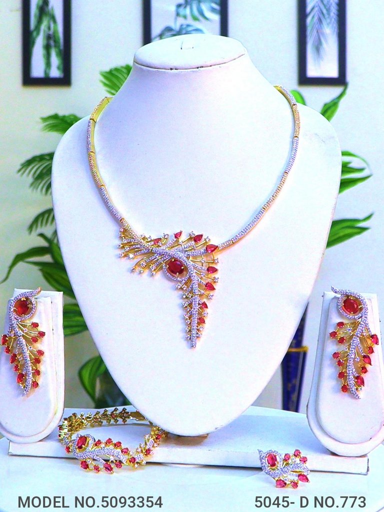 Gift Necklace Set in CZ - Amaara World