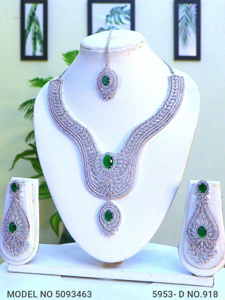Fashion Necklace Set | Artificial Diamonds / Zircons - Amaara World