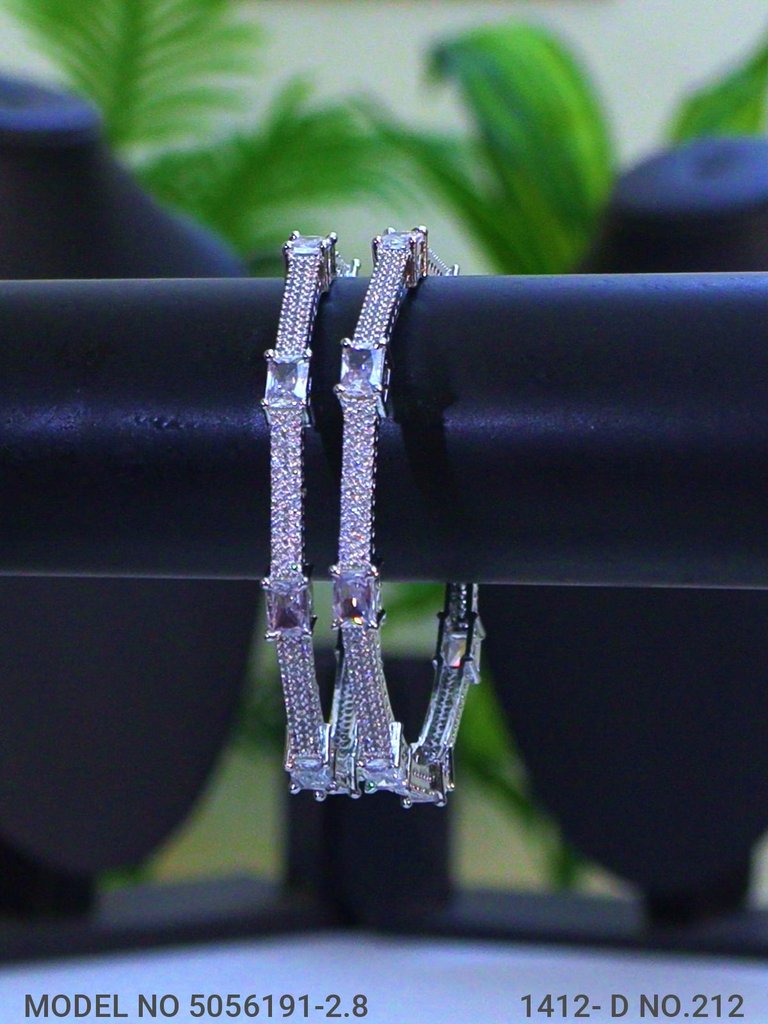 Golden Spark CZ Bangles - Amaara World