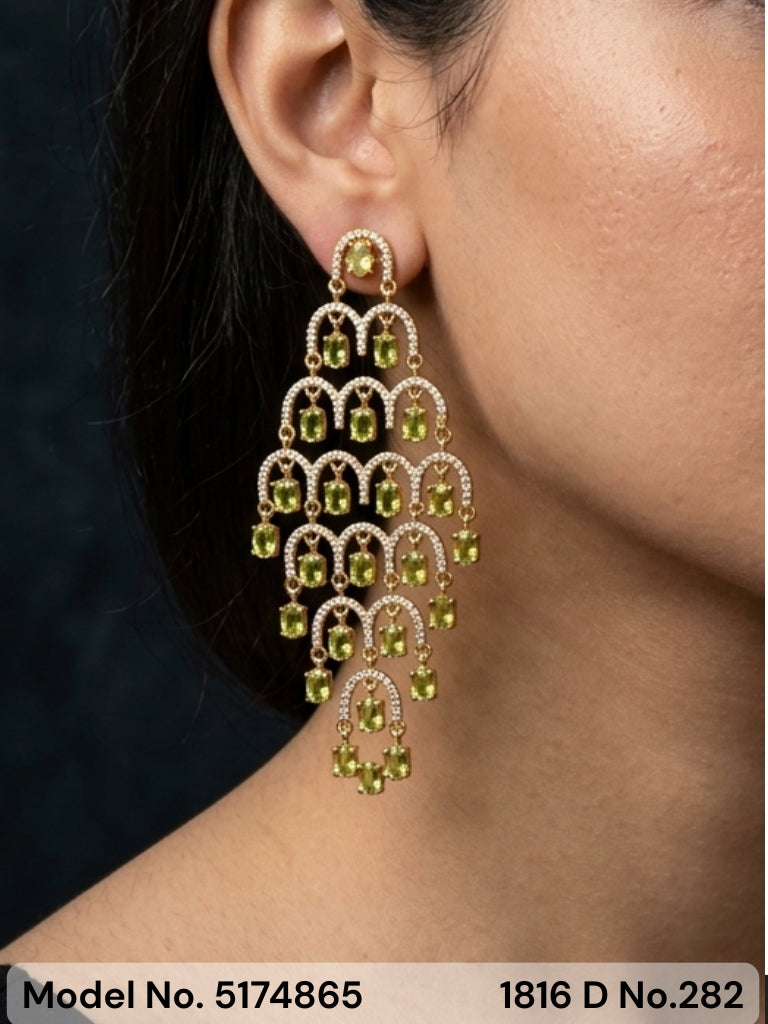 Earrings made of Cubic Zircons - Amaara World