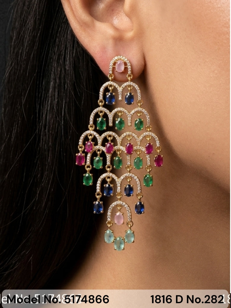 Real Zircon | Fashion AD Earrings - Amaara World