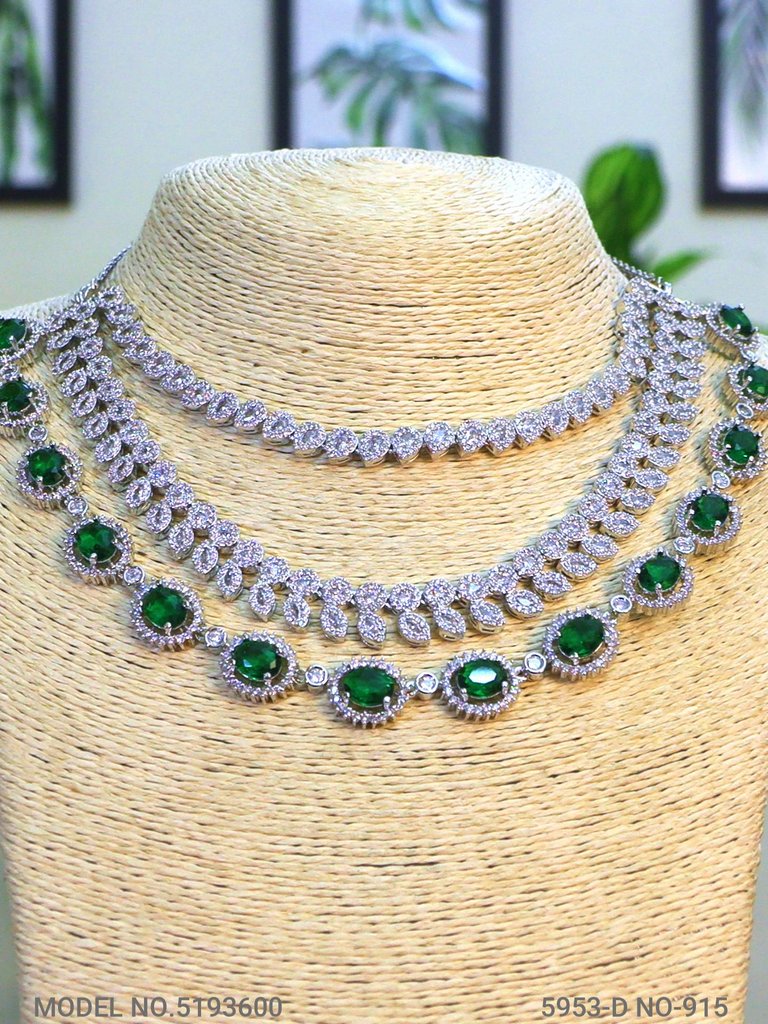 Original Zircon Necklace Set - View B