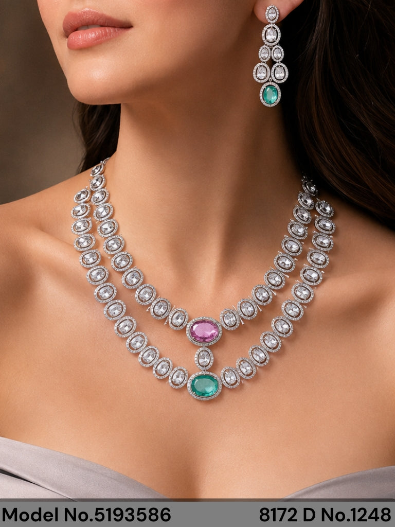 Imitation Diamond Cz Jewelry Set - Amaara World