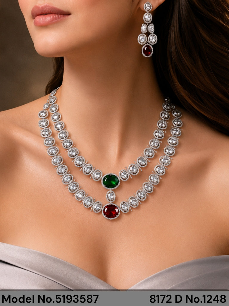Artificial Diamond Cz Jewelry Set - Amaara World